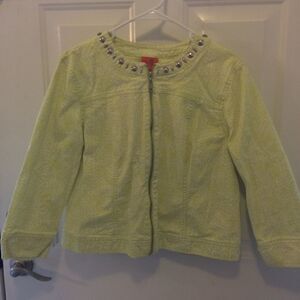 Hearts of Palm zipper blazer